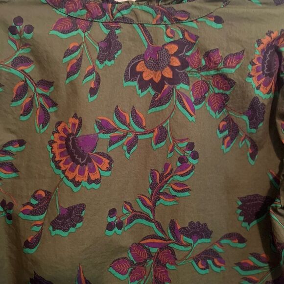 Sugarlips Green and Purple Blouse Bohemian Style - Picture 8 of 11